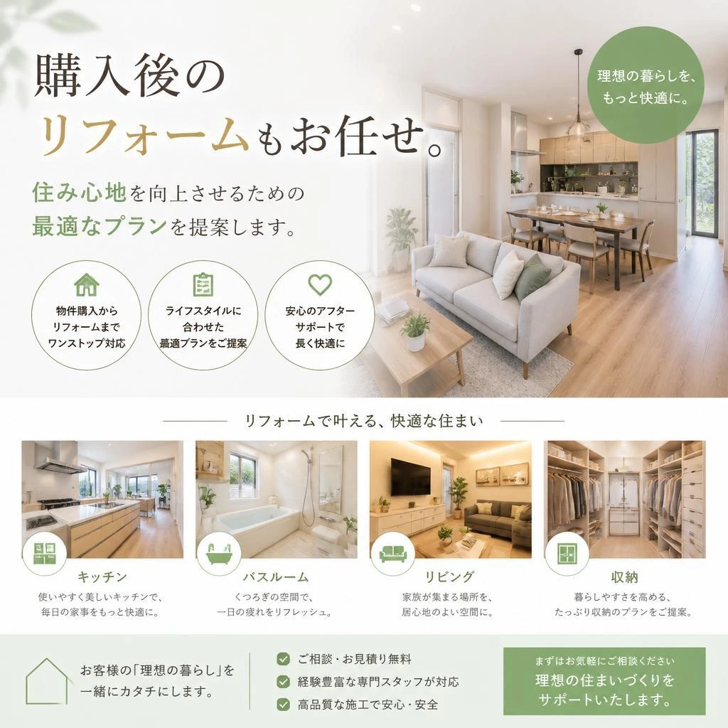 3. リフォームで住まいをさらに快適に